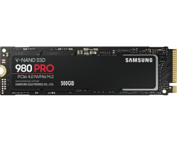 Samsung 980 Pro 500GB NVMe PCIe 4.0 M.2 SSD, R/W: 6900/5000 MB/s (MZ-V8P500BW)