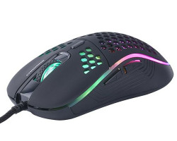 Neon Chronos igrači miš, USB, 6400dpi, crni